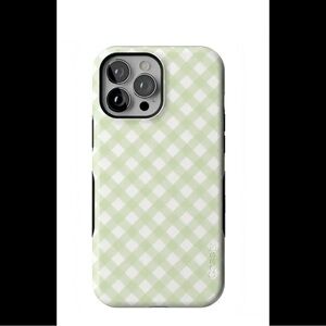 Casely Mint Lattice Checkered Phone Case